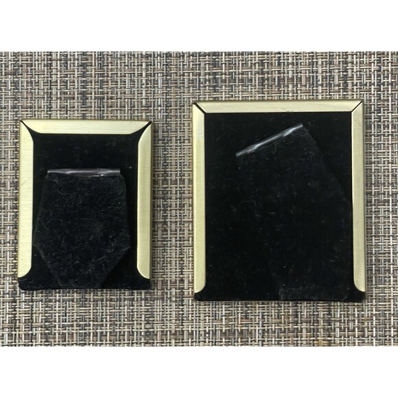 CARR International Solid Brass Miniature Photo Frames Lot of Two Desktop Decor - Picture 5 of 12